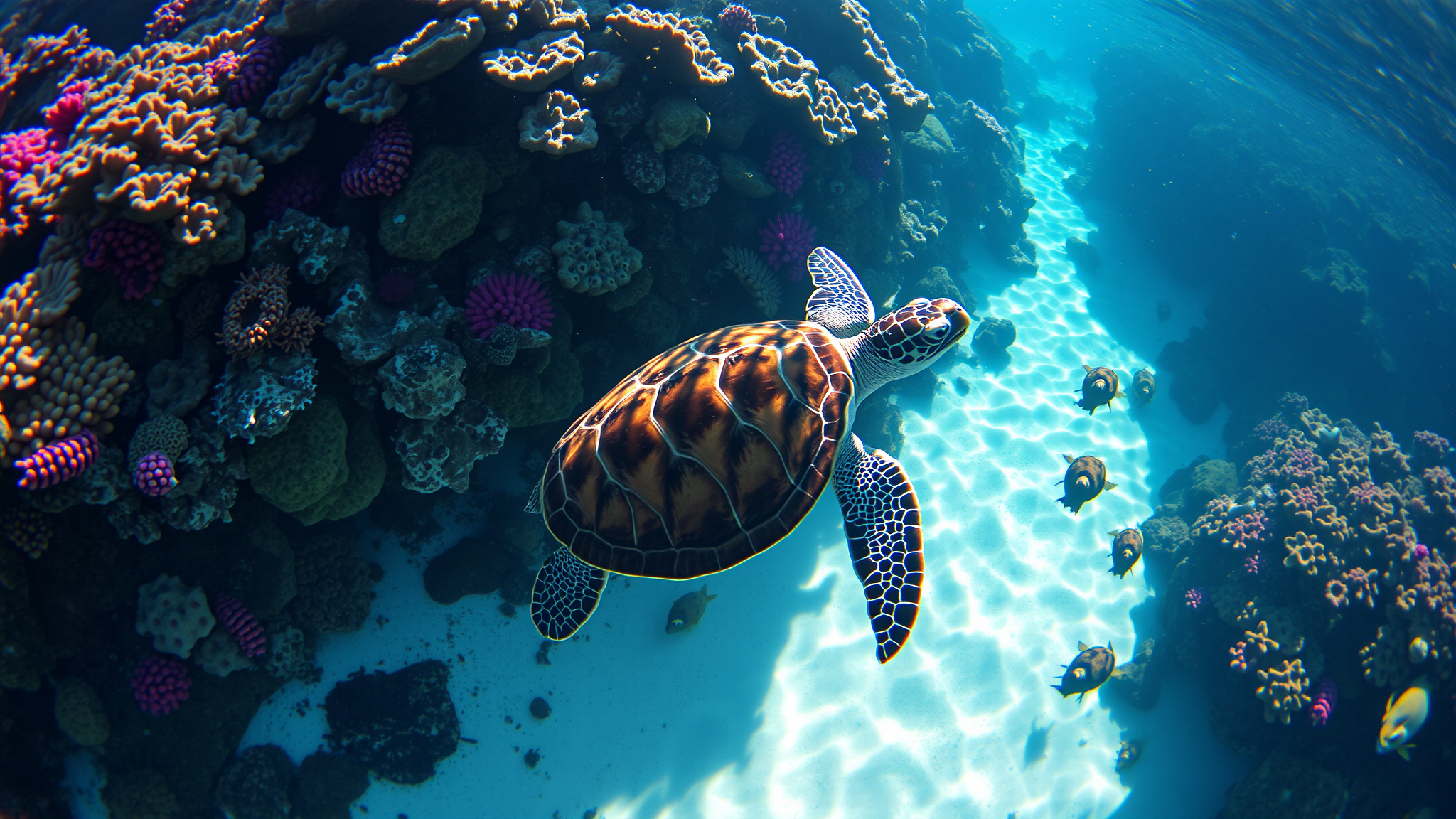 2. Hawksbill Sea Turtle (Eretmochelys imbricata)