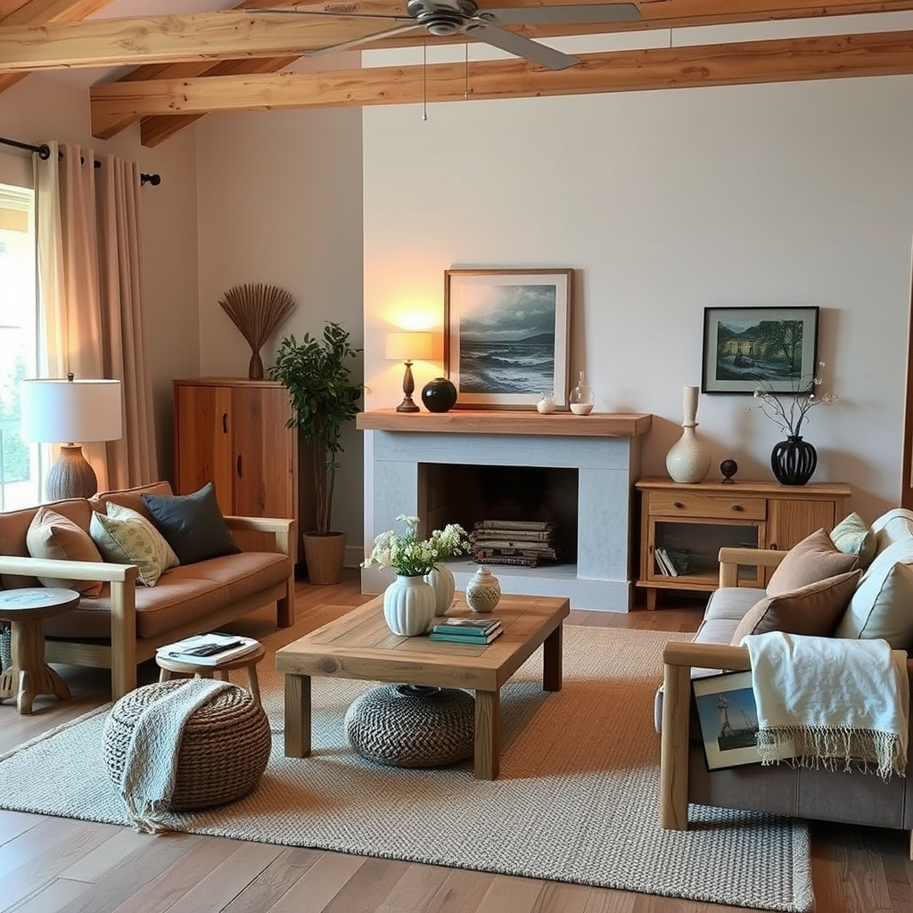 4. Natural Wood Accents