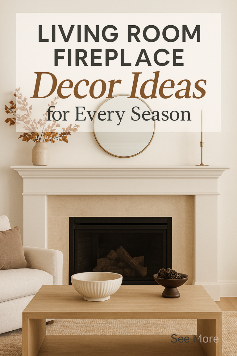 Living Room Fireplace Decor Ideas for Every Season